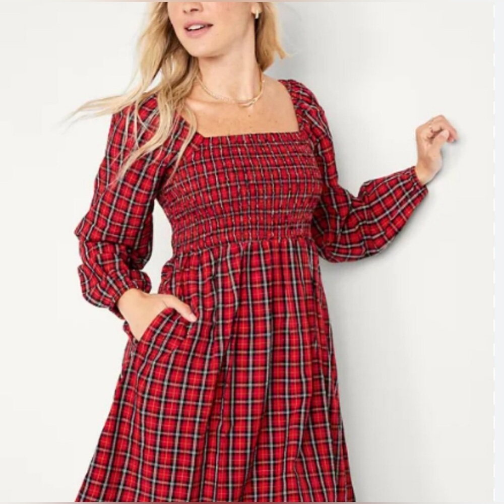 *Brand New* Pretty Red Plaid Dress